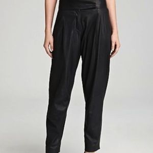 Theory Black Leather Kina Pants size 6